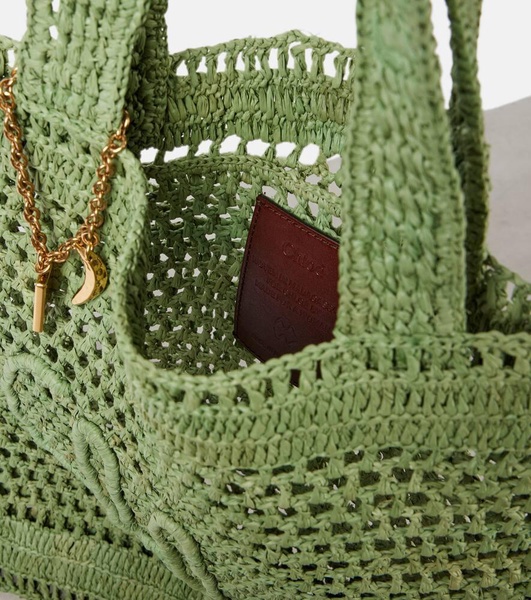 Summer Banana braided tote bag