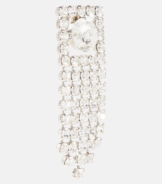Crystal-embellished drop earrings