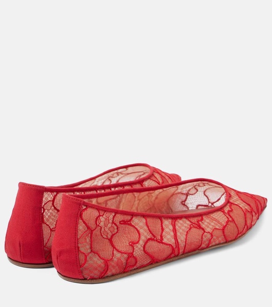 Barbara lace ballet flats