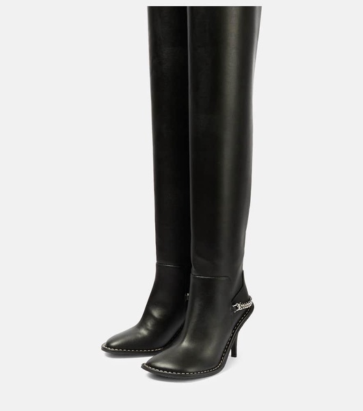 Ryder faux leather over-the-knee boots
