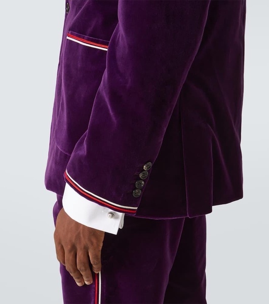 Showcase cotton velvet suit jacket