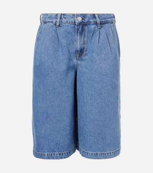 Gran Canaria high-rise wide-leg shorts