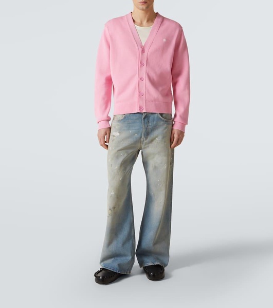 Face cotton cardigan
