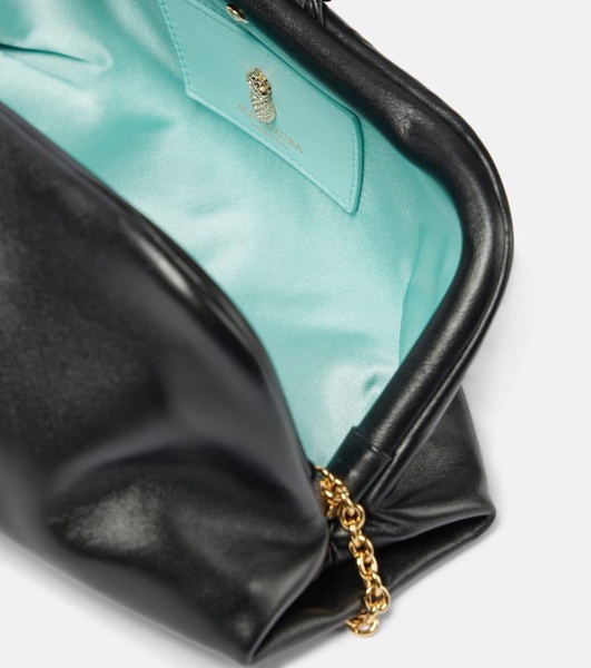 Bow Tie Small leather clutch