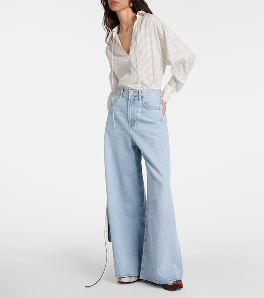 Nolan mid-rise wide-leg jeans