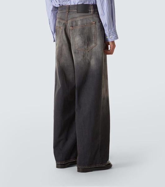 2023M distressed wide-leg jeans