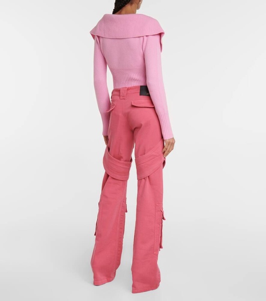 Denim cargo pants