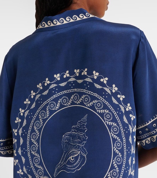 Oceane printed silk shirt