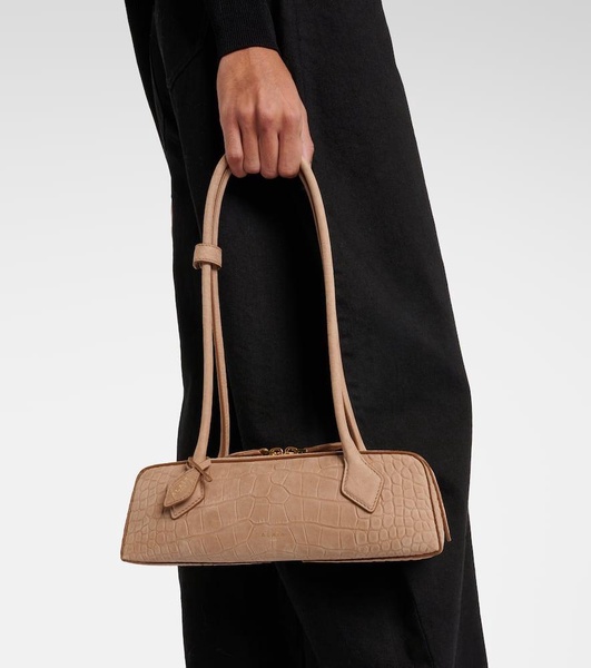 Le Teckel Small croc-effect shoulder bag