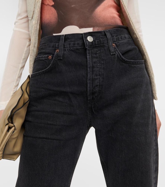 Parker Long mid-rise straight jeans