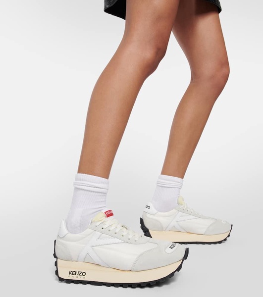 Kenzosmile Run suede sneakers