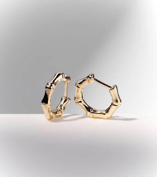 Bamboo Small 18kt gold earrings