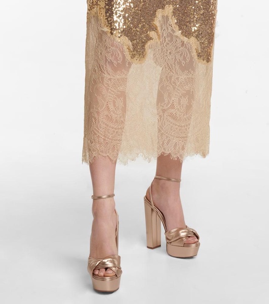 Olie 140 leather platform sandals