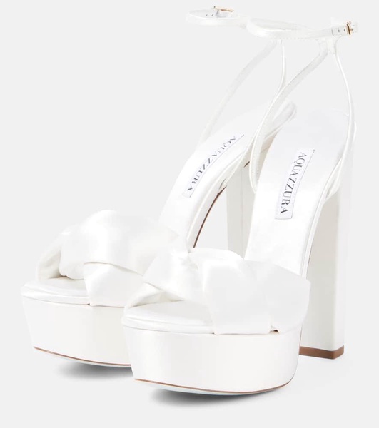 Bridal Olie 140 satin platform sandals