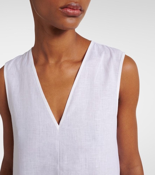 Nisha linen midi dress