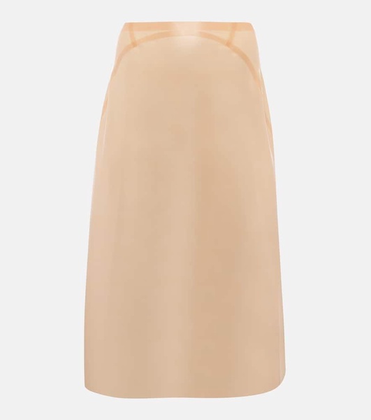 High-rise pencil skirt