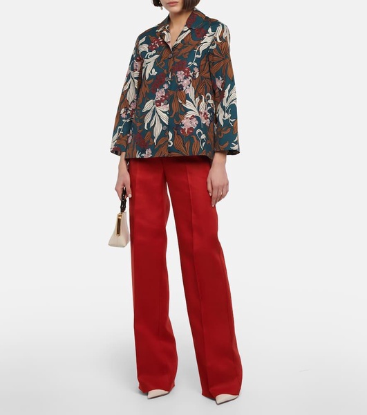 Fauna printed poplin shirt