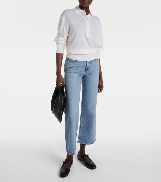 Harper straight cropped jeans