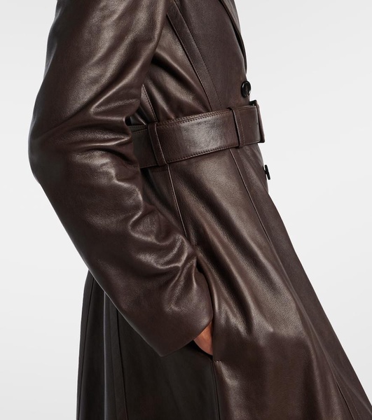 Leather coat