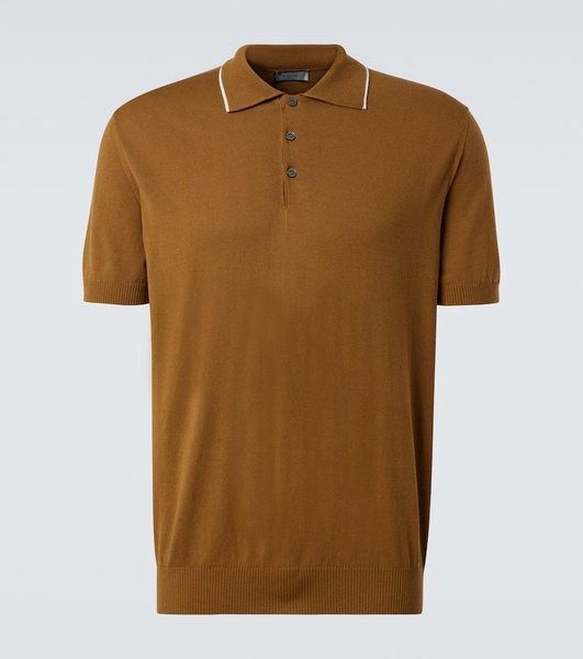 Cotton piqué polo shirt