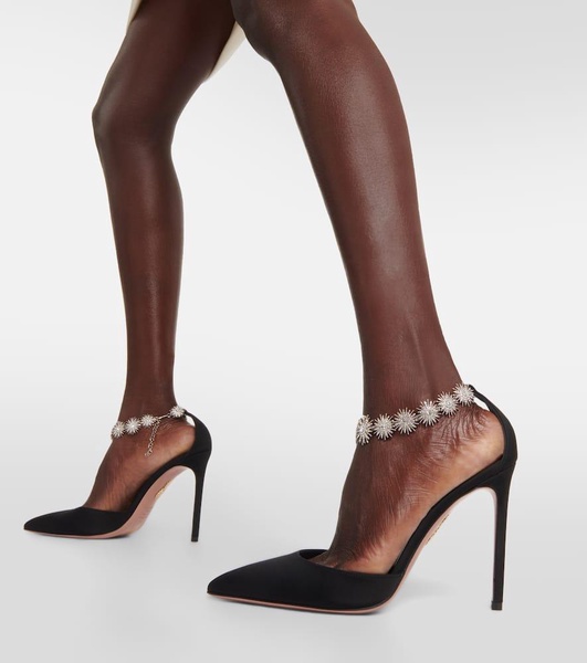 Comet embellished canvas pumps