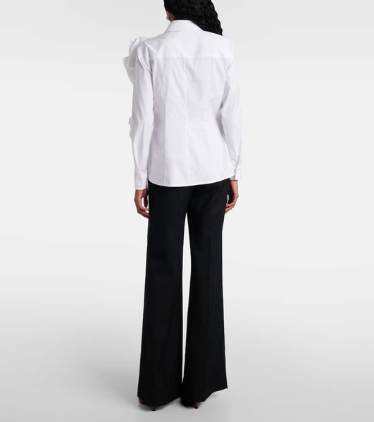 Rosette cotton shirt
