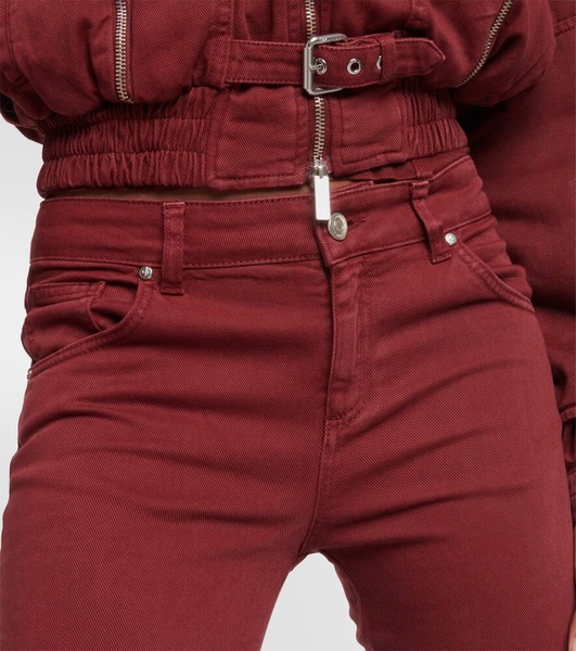 Cutout mid-rise boyfriend jeans