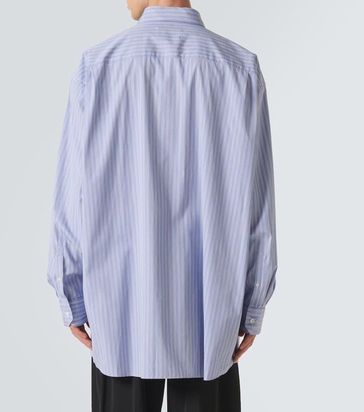 Striped oversized cotton shirt