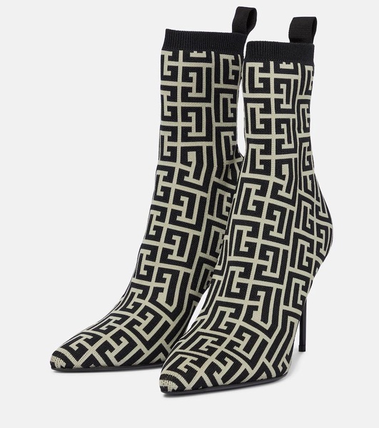 Skye 95 Monogram  Jacquard Ankle Boots