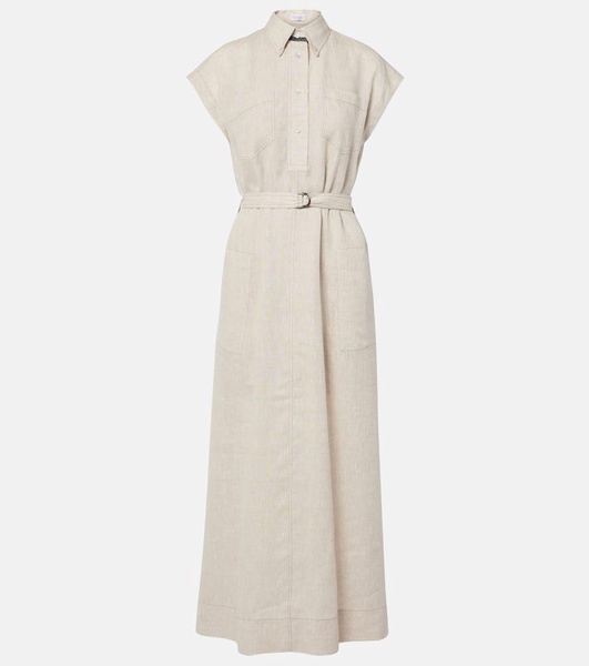 Linen maxi dress