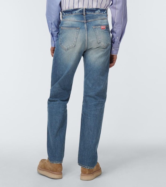 Asagao high-rise straight jeans