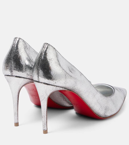 Kate 85 metallic leather pumps