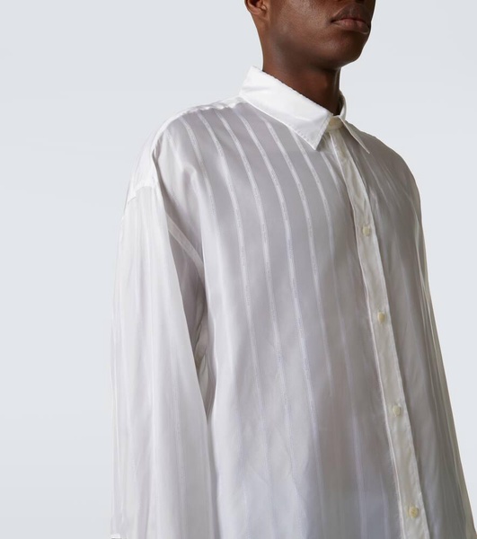 Striped jacquard shirt