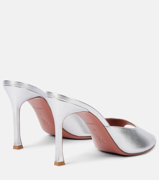 Alexa 95 metallic leather mules