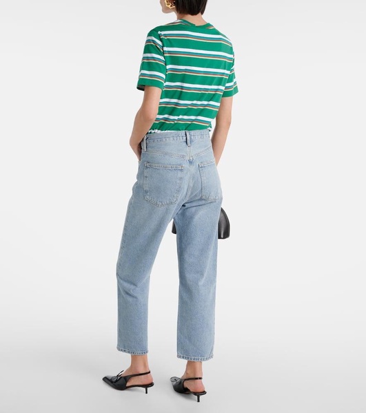 90's Crop mid-rise straight jeans