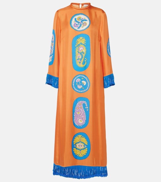 Luis silk midi dress