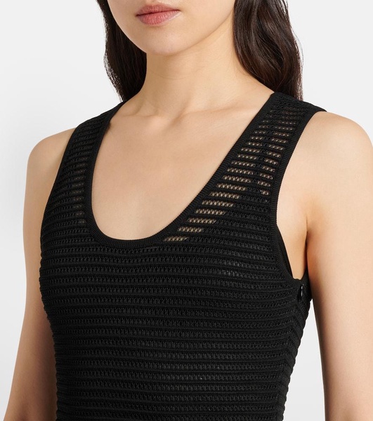 Crinoline knitted minidress