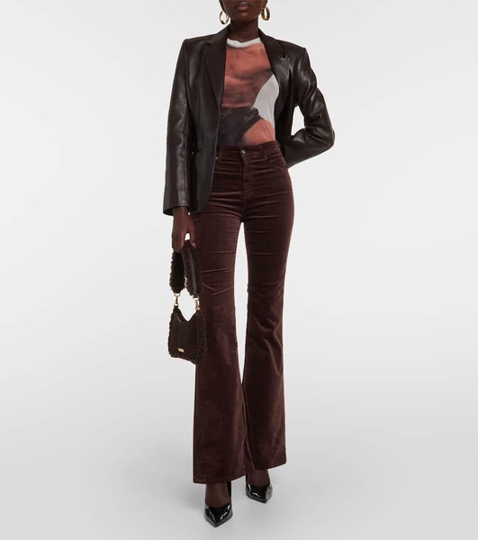 Farrah velvet flared pants