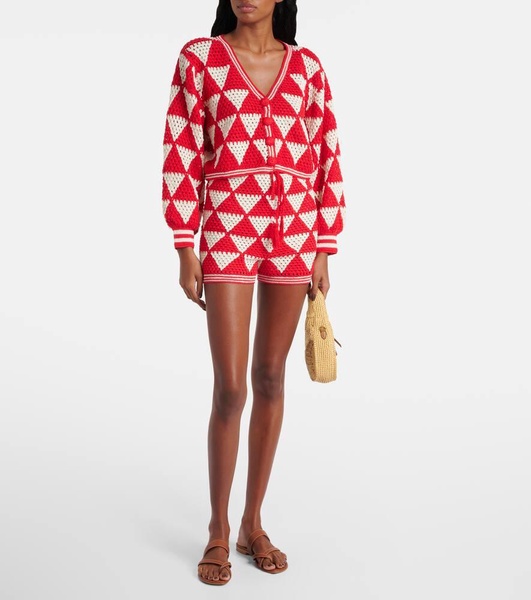 Maija crochet cotton cardigan