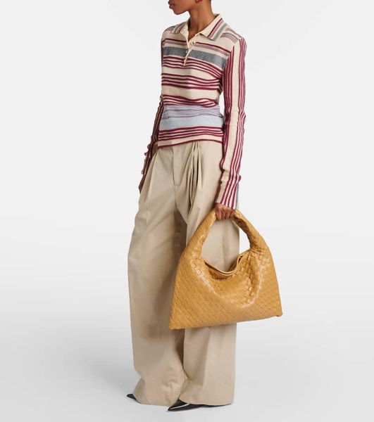 Hop Intrecciato leather tote bag