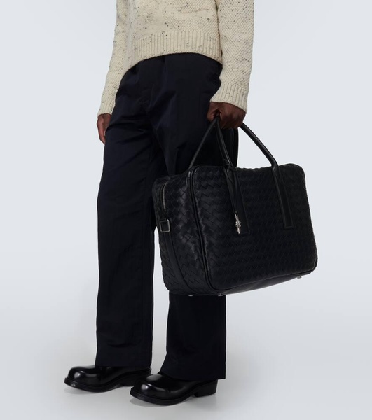 Getaway Intrecciato leather duffel bag