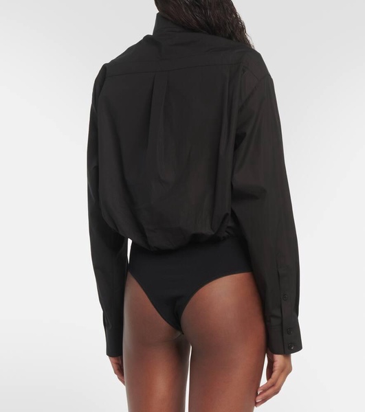Cotton poplin bodysuit