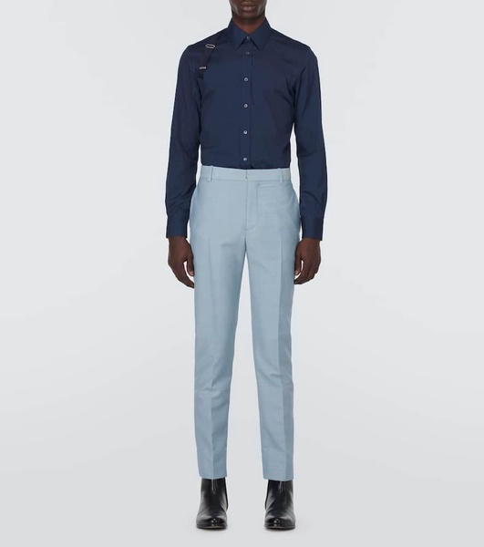 Harness cotton poplin shirt