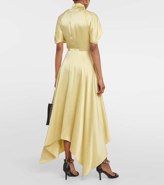 Draped midi dress