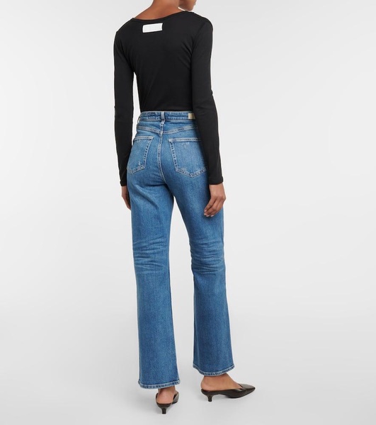 High-rise boyfriend jeans