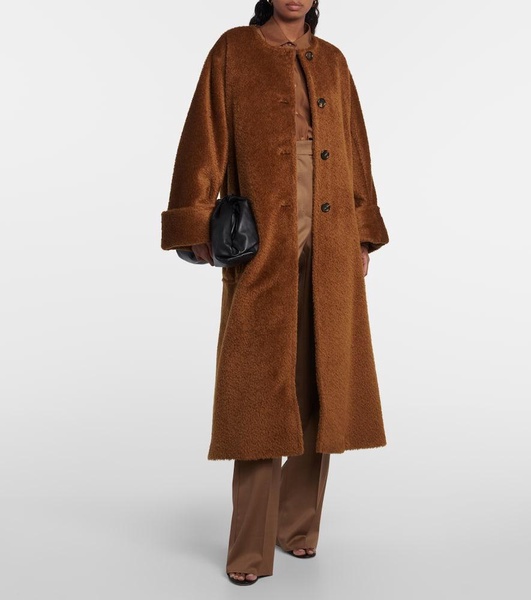 Hudson oversized alpaca and wool coat