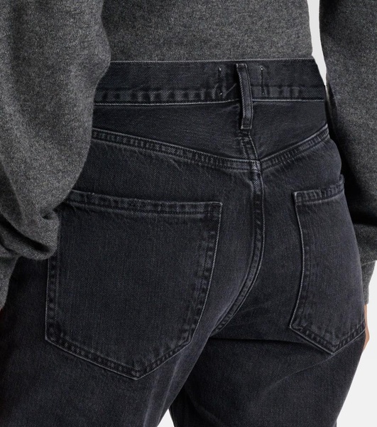 Riley high-rise cropped straight jeans