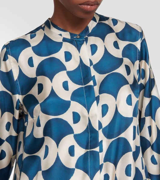 Timek printed silk jacket