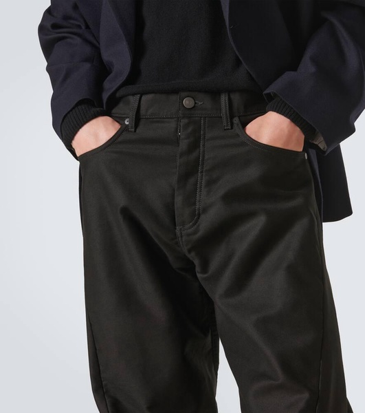 Cotton straight pants