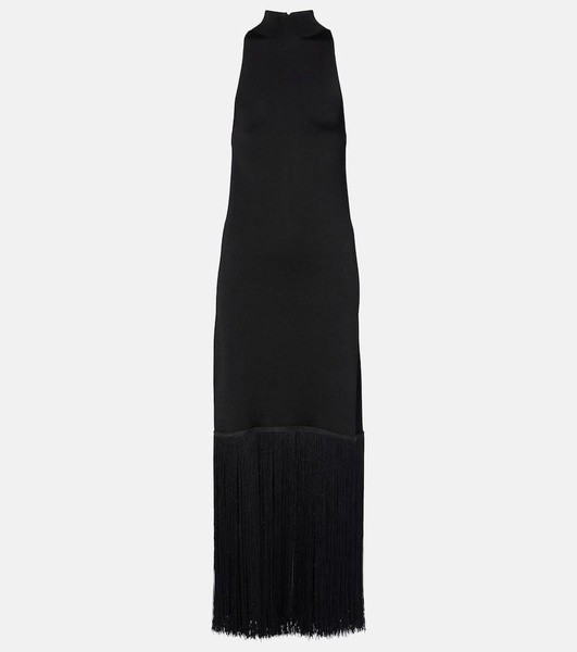 Cash fringed maxi dress